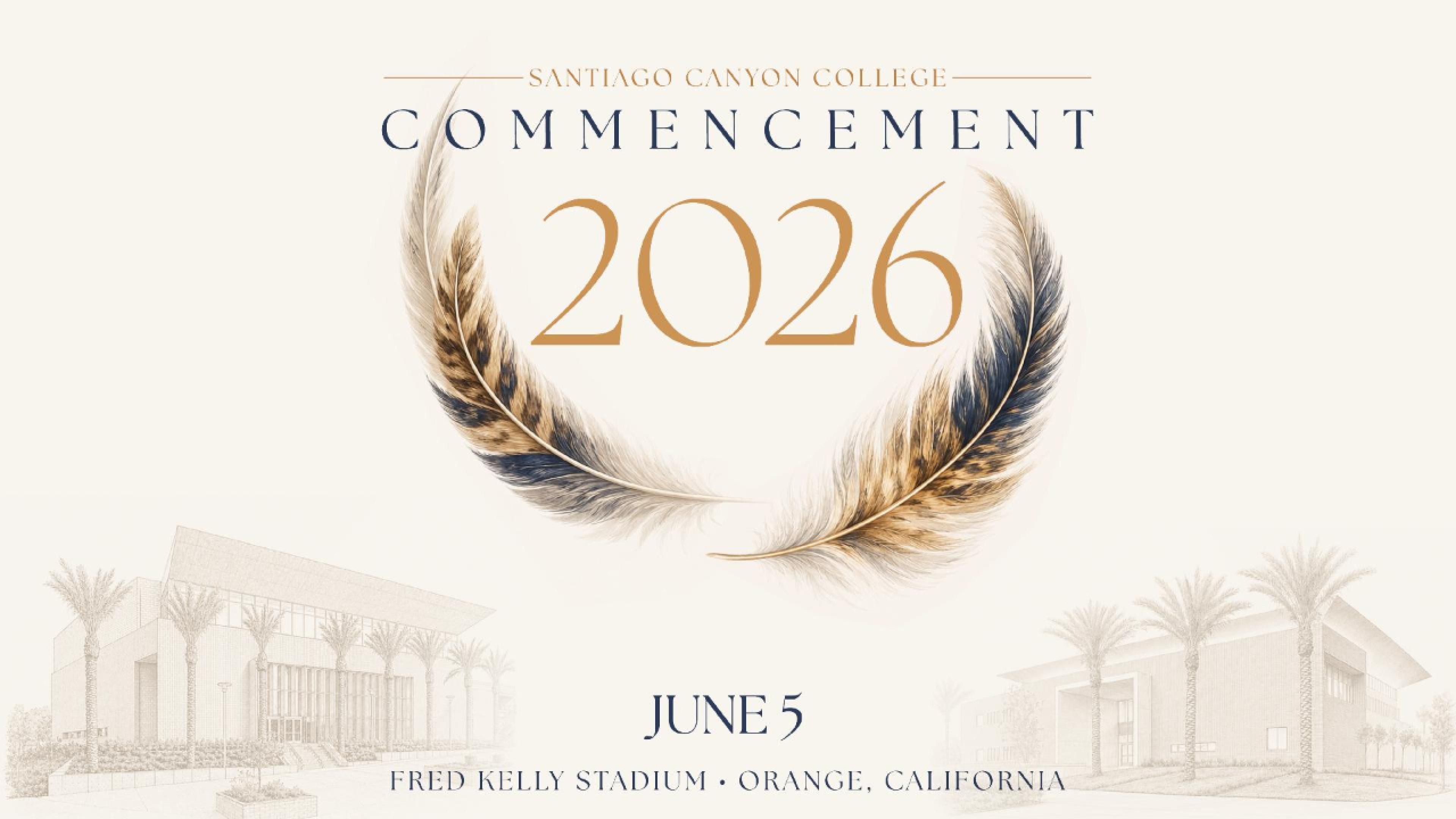 Commencement graphic with information