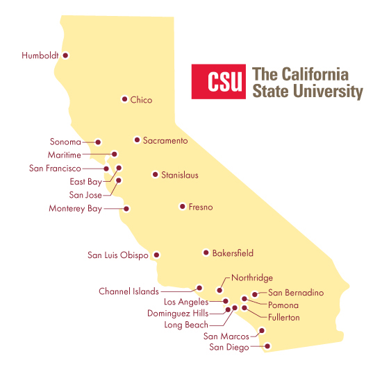 California CSU Map
