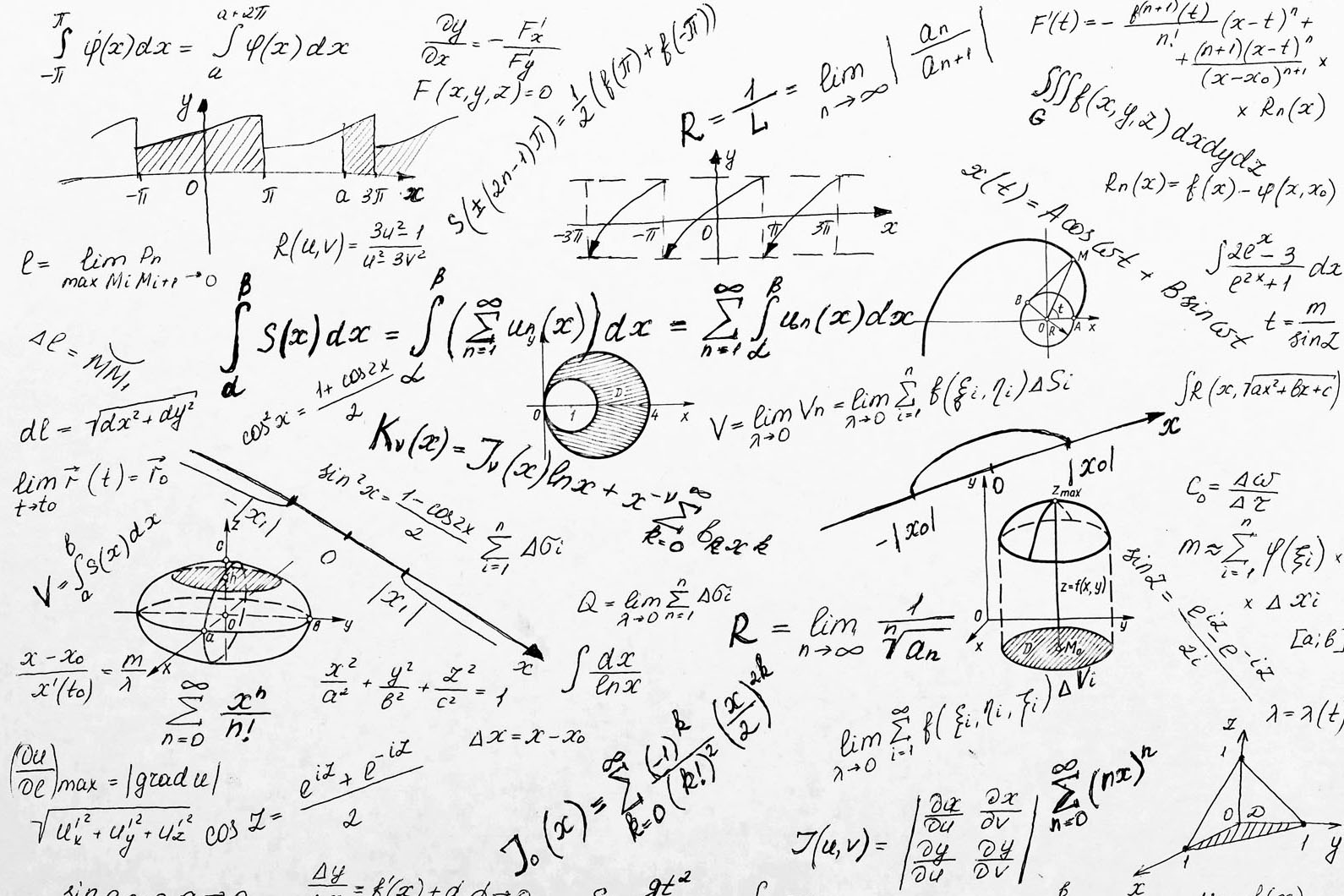 advanced math on a white board