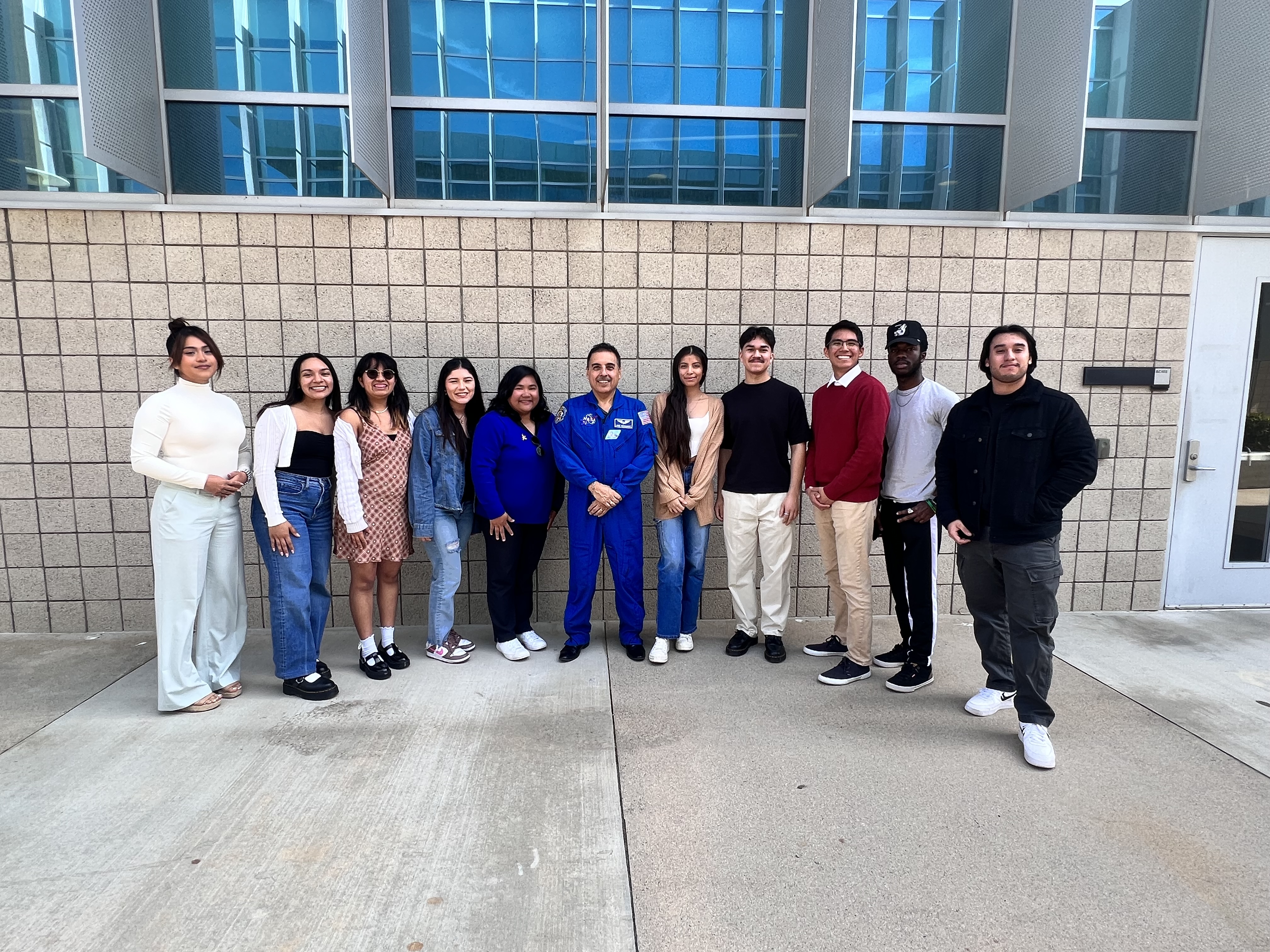 Dr Jose Hernandez with TRIO Scholars